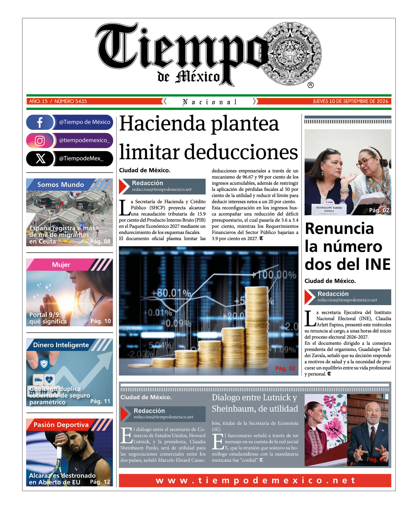 Edición 10 de Septiembre 2026