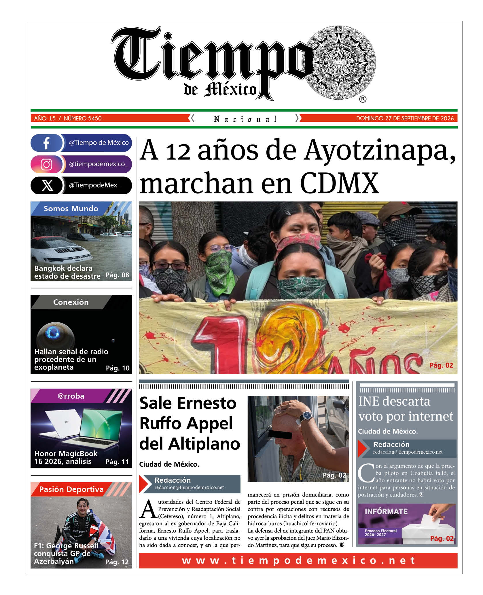 Edición 27 de Septiembre 2026