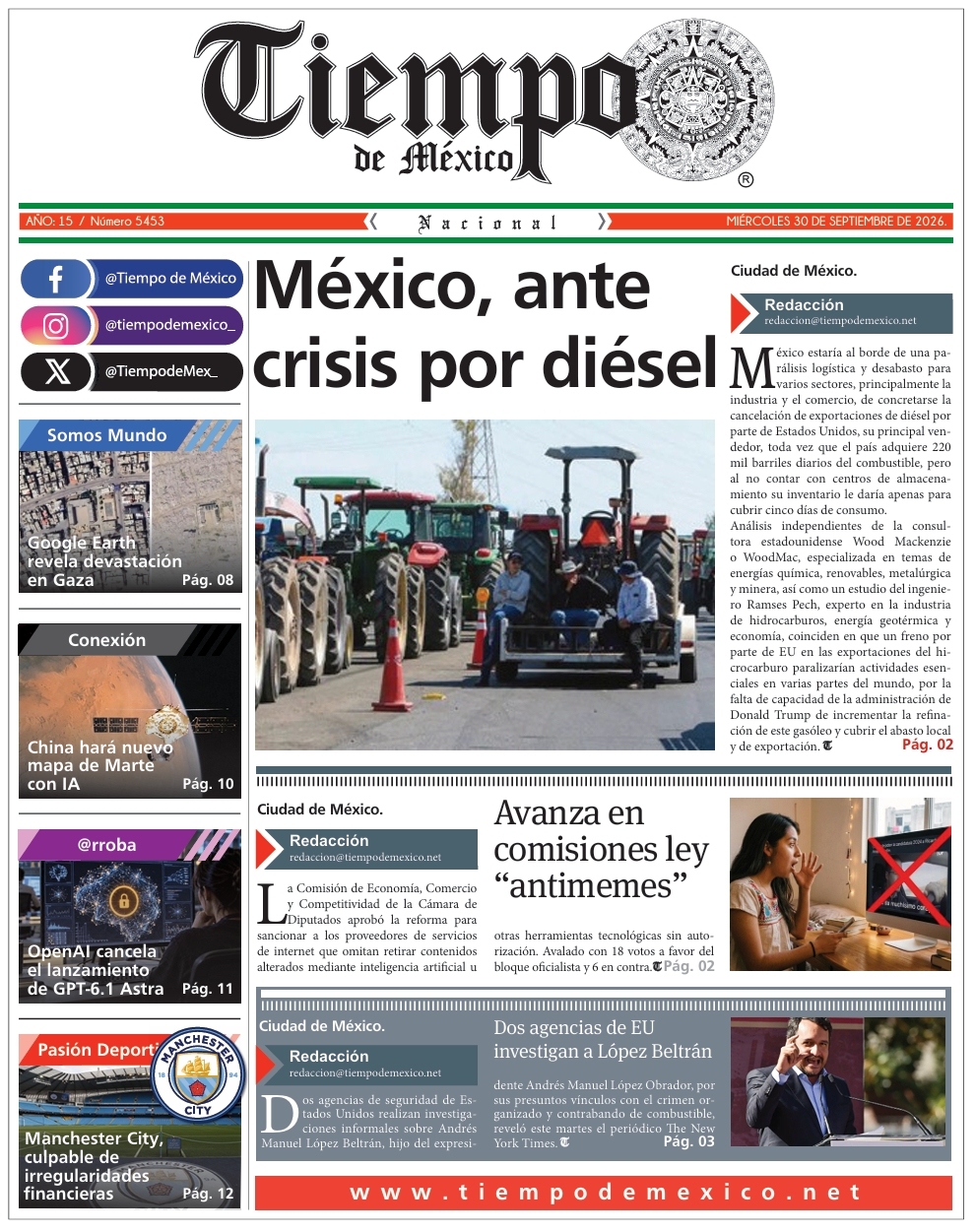 Edición 30 de Septiembre 2026
