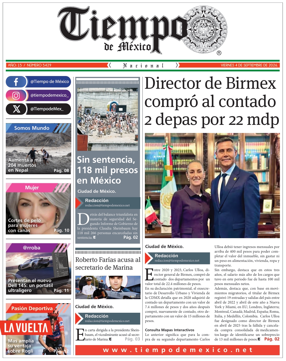 Edición 4 de Septiembre 2026