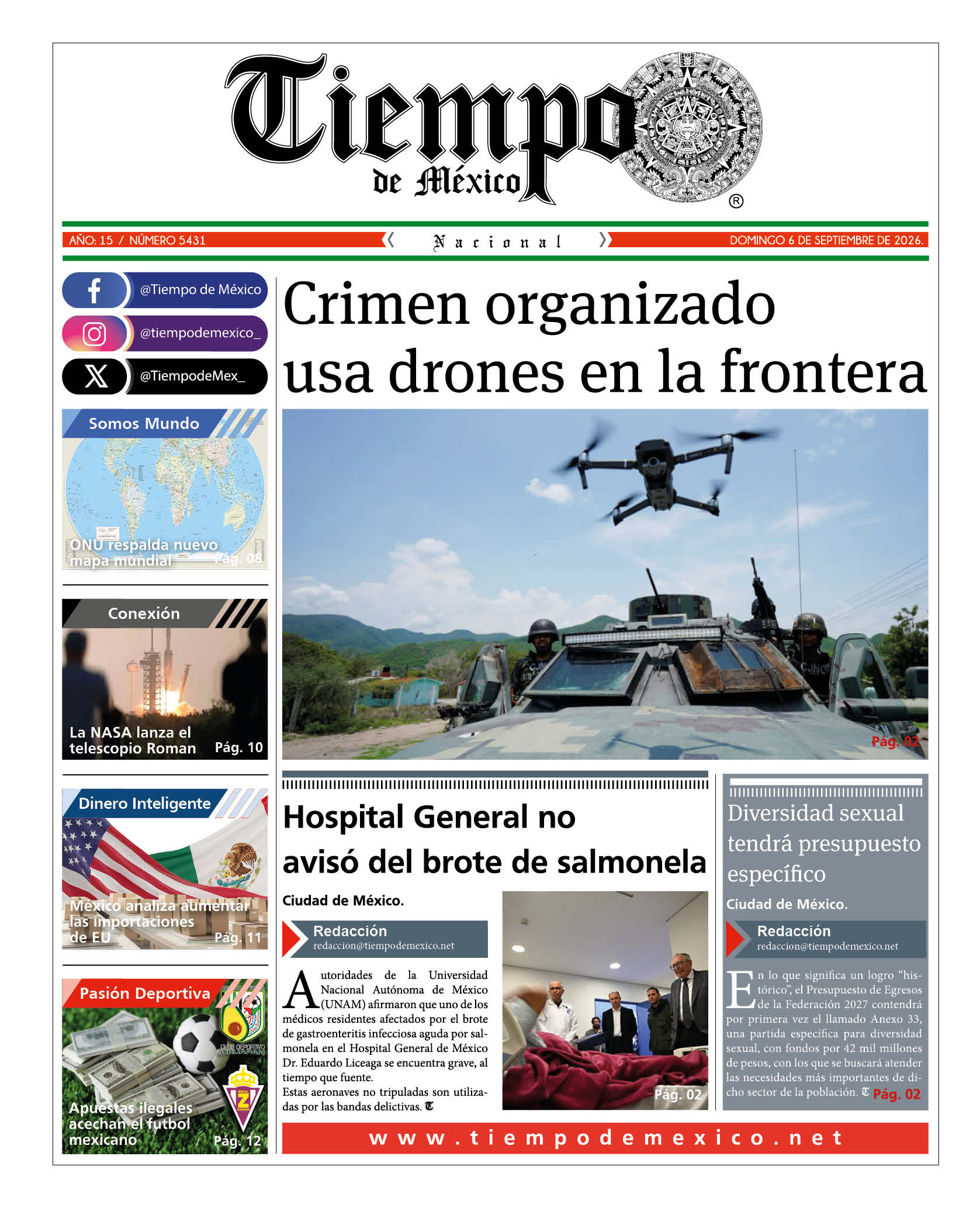 Edición 6 de Septiembre 2026