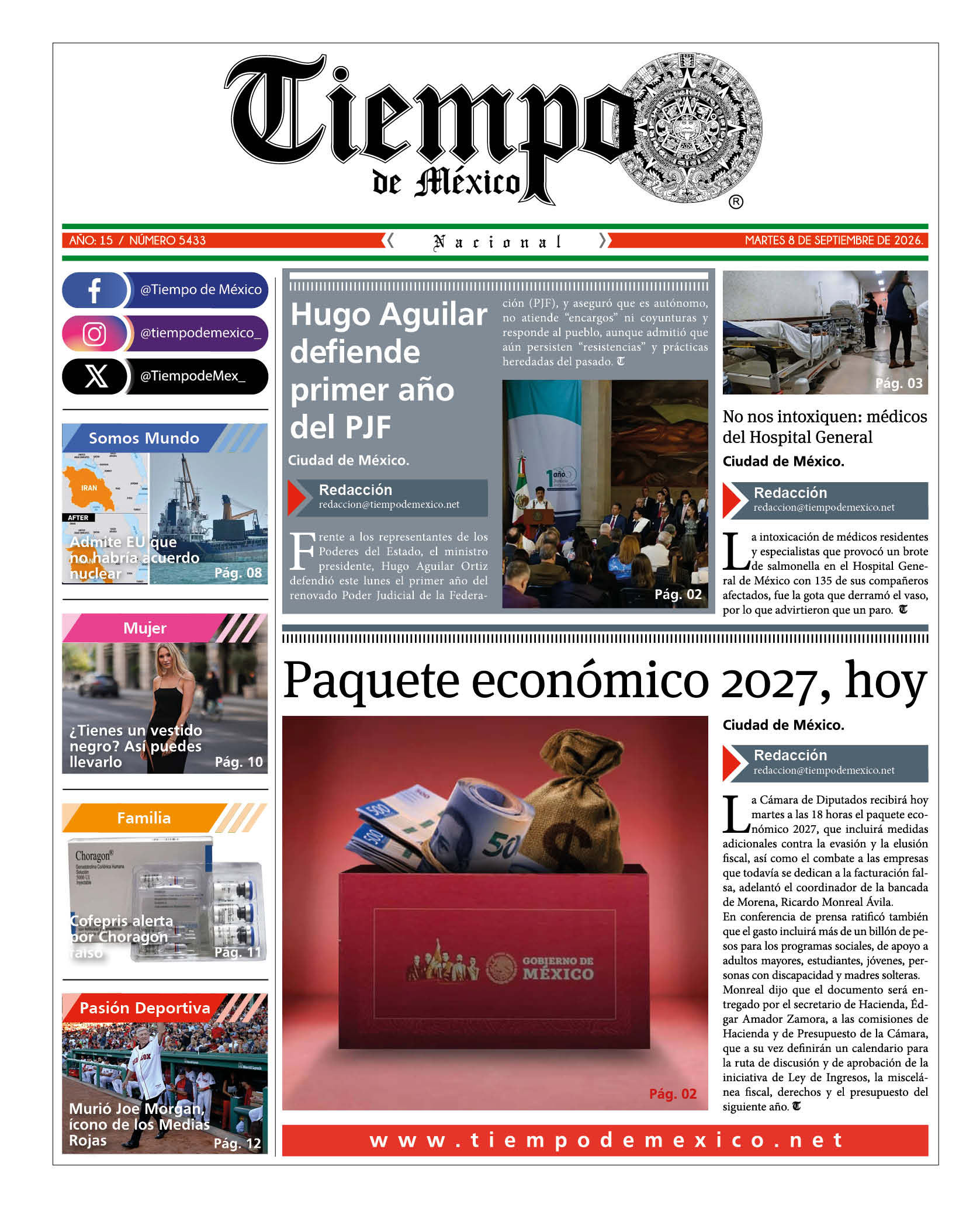 Edición 8 de Septiembre 2026
