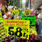 Venta de frutas en la Central de Abasto de la Ciudad de México.