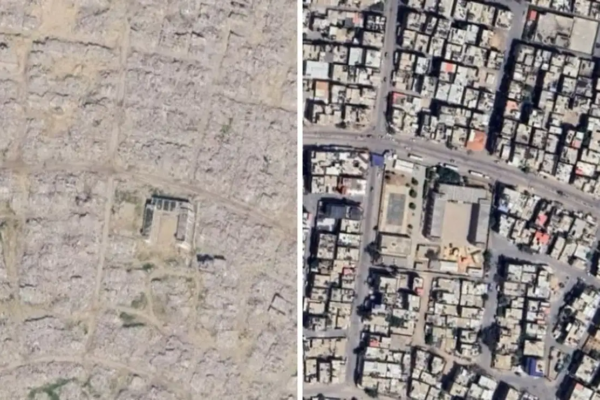 Google Earth reveló la magnitud sin precedentes de la destrucción que han dejado los ataques de Israel en Gaza