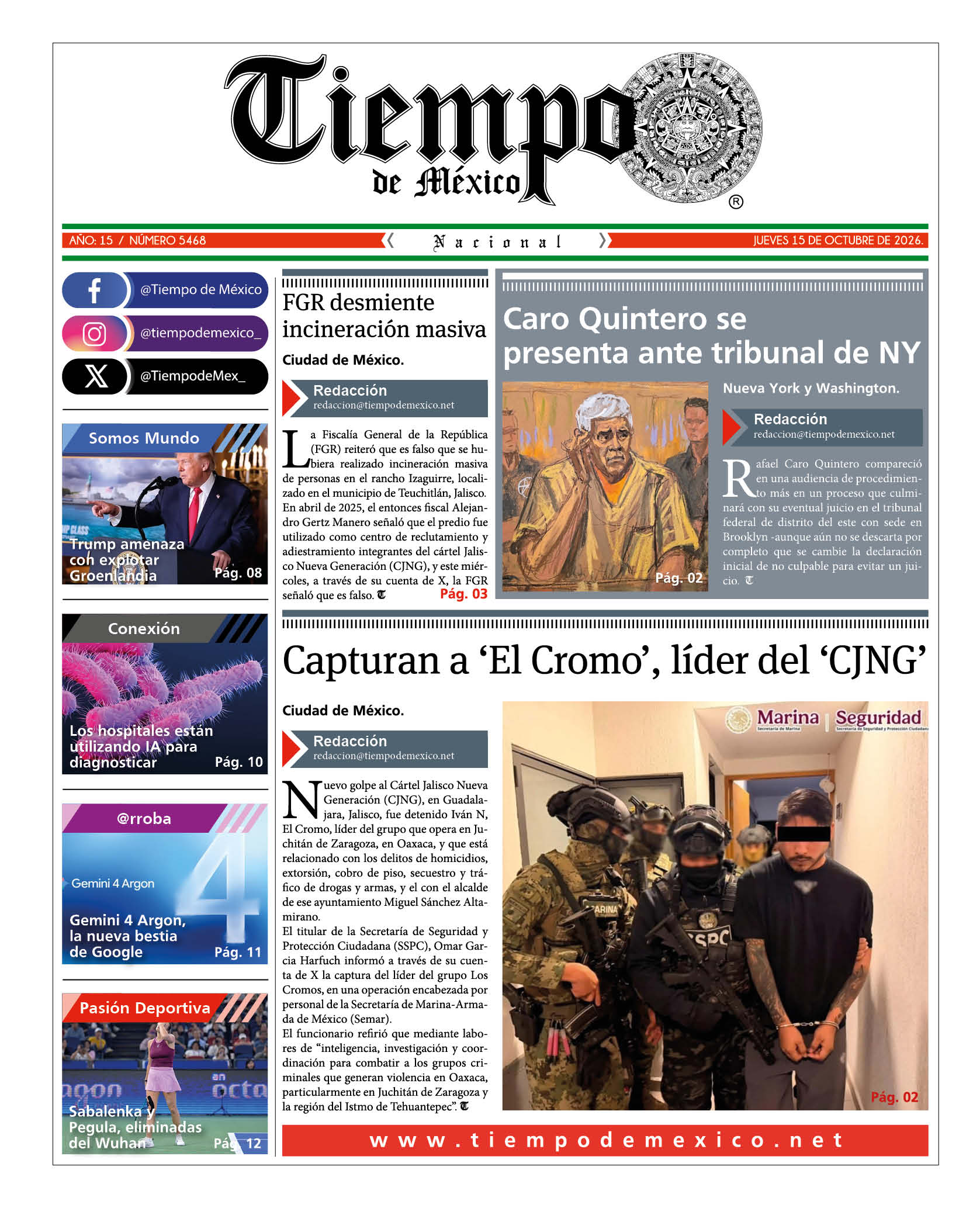Edición 15 de Octubre 2026