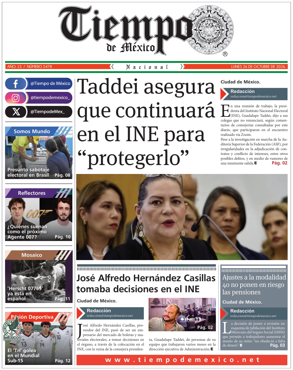Edición 26 de Octubre 2026