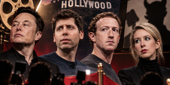 Hollywood encontró sus nuevos villanos favoritos: los antiguos héroes de Silicon Valley. Cuatro de las películas que llegan a los cines en el último trimestre del año se centran en Elon Musk, Elizabeth Holmes, Mark Zuckerberg y Sam Altman, personajes que conquistaron titulares con promesas de innovación y ascensos meteóricos a la cima del poder.