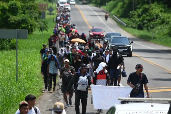 La caravana migrante “Fe y Esperanza con Dios” partió originalmente de San Pedro Sula, Honduras, el pasado 20 de septiembre con el objetivo de llegar a Estados Unidos.